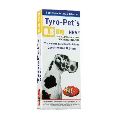 TYRO-PETS 0.8MG NORVET