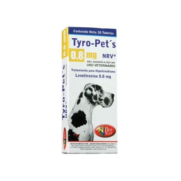 TYRO-PETS 0.8MG NORVET